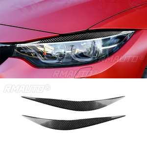 ฝาครอบตกแต่งคิ้วไฟหน้าคาร์บอนไฟเบอร์ 2 ชิ้น สำหรับ BMW F32 F33 F36 2012-2017 F80 M3 F82 F83 M4 2014-2016 - Product Image 1