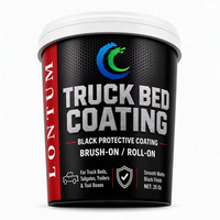 Peinture à base d'eau pour revêtement de benne de camion, 35 oz, noir, revêtement protecteur pour bennes de pick-up, portes arrière, remorques, boîtes à outils et surfaces métalliques