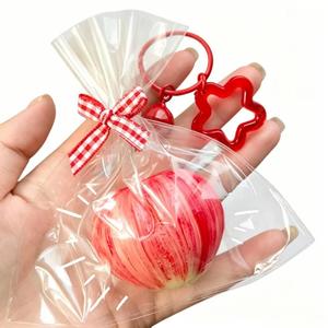 Juguete Blandito de Manzana con Maltosa para Navidad, Llavero de Fruta de la Paz Navideña, Juguete Antiestrés para Apretar - Product Image 2