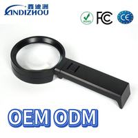 Loupe numérique portable pliable à main 2x avec 12 lumières LED pour les personnes âgées, les enfants, la lecture, le dessin, outil de bijoutier