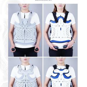 Soporte de Fijación Toracolumbar Ajustable Zhongkang Shibo, Forro Transpirable, Tipo Airbag, Soporte Lumbar, Material de Nailon Blanco y Gris - Product Image 1