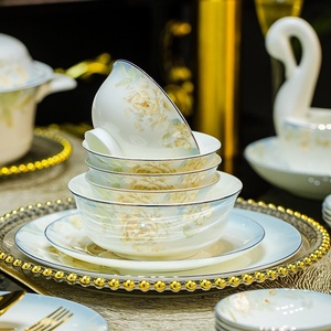 Service de vaisselle en céramique et porcelaine fine pour la maison, comprenant bols et assiettes, avec logo personnalisable, vente en gros, idéal pour cadeaux d'entreprise. - Product Image 4