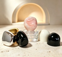 Flacon de parfum miniature de luxe rechargeable en verre MUB 20 ml, flacon de décanter avec plusieurs bouchons optionnels, parfait pour les séries de mini-parfums