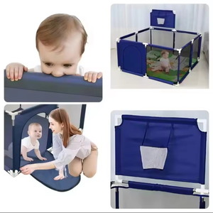 Bon marché, arène d'activités sportives pour bébés et tout-petits, tapis de clôture de sécurité, tapis de jeu <span class=keywords><strong>pliable</strong></span> pour enfants avec anneaux de traction sur pied - Product Image 6