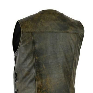 เสื้อกั๊กหนังสำหรับผู้ชายเสื้อกันลมระบายอากาศได้ดี - Product Image 5