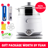 Vente en gros 304 pot portable en acier inoxydable de qualité alimentaire appareil de cuisine électrique multifonctionnel pour dortoir économiseur d'énergie