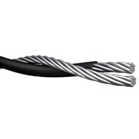 Câble de branchement duplex Shepherd 600V XLPE avec fil messager ACSR 6 AWG pour l'électrification rurale des Philippines, câble d'alimentation ABC