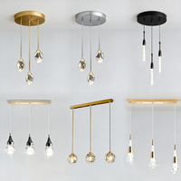 Lustre moderne de luxe élégant haut de gamme pour îlot de cuisine, bar, salle à manger, salon, chambre à coucher, décoration intérieure
