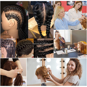 Tête <span class=keywords><strong>de</strong></span> Mannequin <span class=keywords><strong>Afro</strong></span> 100% <span class=keywords><strong>Cheveux</strong></span> Naturels pour Formation en Coiffure, Tête <span class=keywords><strong>de</strong></span> Poupée Cosmétologique avec <span class=keywords><strong>Cheveux</strong></span> Yaki, Tête d'Entraînement pour Coiffeur - Product Image 5