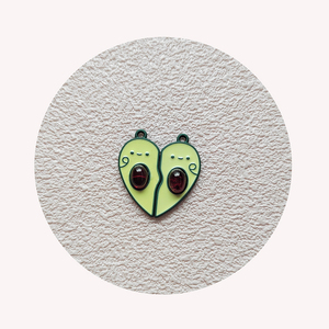 จี้รูปหัวใจครึ่งซีกอะโวคาโดน่ารัก 100 คู่ ทำจากเรซิ่น เหมาะสำหรับเป็นของขวัญให้เพื่อนสนิท พี่น้องสาว หรือเด็กผู้หญิง - Product Image 2