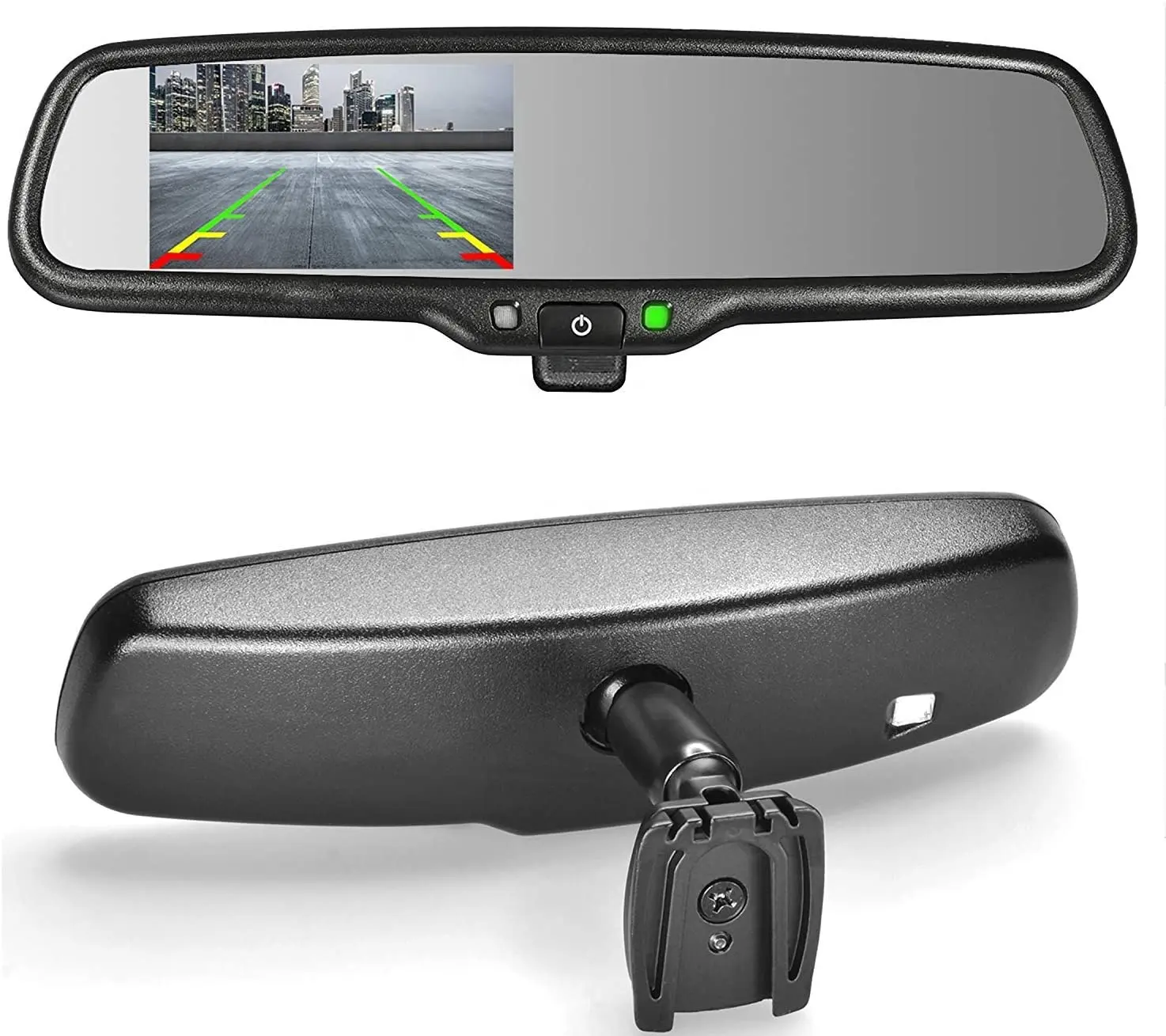 Tự động mờ 4.3 "Rear View gương Máy ảnh màn hình phù hợp cho Ford nội thất gương sao lưu máy ảnh hiển thị với lắp khung