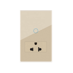 Interrupteur inteligente wifi boutons en verre maison <span class=keywords><strong>prise</strong></span> <span class=keywords><strong>électrique</strong></span> murale lumière tuya interrupteur intelligent - Product Image 1