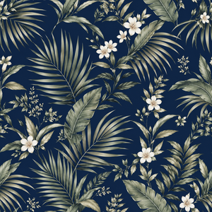 Tissu léger imprimé feuilles tropicales pour chemises de style hawaïen, tenues d'été, mode resort, chemises assorties pour couples et personnalisables - Product Image 3