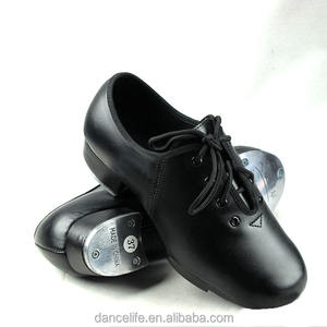 Zapatos de baile de claqué unisex para niños, zapatos de Claqué de cuero de vaca para niñas al por mayor, suela de cuero suave, zapatos de Claqué de rendimiento para niños - Product Image 4