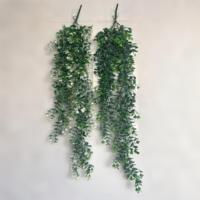 Nouvelle Guirlande de Feuilles d'Eucalyptus Artificielles de Haute Qualité, Plante Suspendue au Toucher Réel, Décoration pour Jardin, Maison, Mariage, Plafond