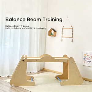 Torre de aprendizaje Montessori de madera para niños pequeños, ecológica, estructura de escalada para interiores, para desarrollar la fuerza física en los niños - Product Image 4