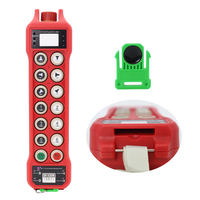 Télécommande radio industrielle étanche IP67 à 12 boutons et double vitesse, vérifiée par carte intelligente, pour pont roulant