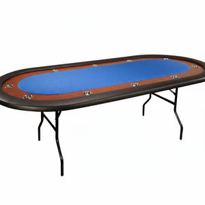 Mesa de póker portátil plegable personalizable de lujo moderna, la mejor calidad, Ruleta de Casino personalizada, patrón ovalado cuadrado, venta directa - Product Image 1