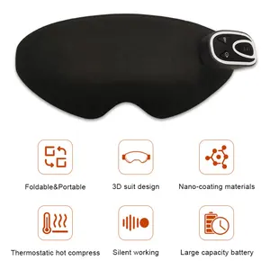 Güvenilir uzak kızılötesi 3D göz maskesi kablosuz sıcak masaj ısıtmalı göz maskesi