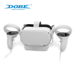 Pour <span class=keywords><strong>Oculus</strong></span> pour <span class=keywords><strong>Quest</strong></span> <span class=keywords><strong>2</strong></span> <span class=keywords><strong>casque</strong></span> <span class=keywords><strong>VR</strong></span> Base de charge à lumière bleue avec poignée de TY-2806 pratique accessoires AR/<span class=keywords><strong>VR</strong></span> support de quai de charge - Product Image 5
