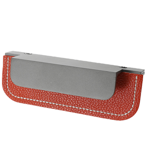 <strong>Light</strong> Luxury High-end Nordic groove Leather Concealed Handle with Hidden Embedded Drawer Leather Orange Black Brown Door <strong>Pull</strong> - Product Image 5