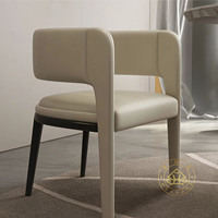 Salle à manger design moderne de luxe chaise en bois massif cuir spécifications personnalisées prix d'usine direct pour la maison meubles hôtel