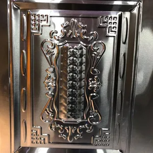 Los fabricantes chinos en relieve laminado en frío moldeado de marco de Metal negro Exterior laminado de acero de la piel de la puerta de seguridad
