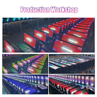 Barre lumineuse LED DMX à activation sonore, 48 segments RGB + 8 blancs, flash 1-30Hz, 300W, mélange de couleurs RGBW pour DJ, discothèque, bar