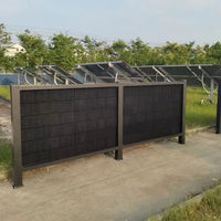Système de montage solaire photovoltaïque vertical pour clôture de ferme ou parc commercial en acier bifacial personnalisable, garantie 25 ans, galvanisation à chaud