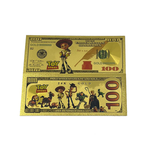 Vente <span class=keywords><strong>en</strong></span> gros de billets Buzz Light Year de 100 dollars de haute qualité billet de banque plaqué feuille d'<span class=keywords><strong>or</strong></span> pvc 24k - Product Image 2