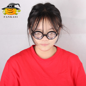 Fankasi Nerd <b>Glasses</b> <b>Plastic</b> Halloween Costume Party Props For Carnival April Fool's Day Prank Accessory - Product Image 2