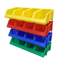 Vente en gros Organisateur industriel écologique multifonction Boîte en plastique empilable Étagère d'entrepôt Bacs empilables pour vis