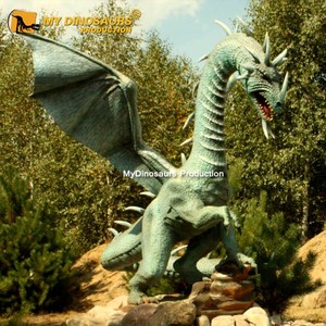 Decoración al aire libre que fuma dragón animatronic - Product Image 1