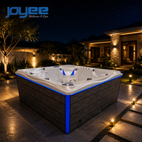 Spa extérieur pour 5 personnes, bain à remous pour hôtel, jardin, spa extérieur JOYEE, fabricant chinois de spas extérieurs