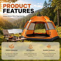 Produit en promotion, tente de camping de luxe imperméable et résistante aux intempéries, tente dôme de plein air, protection UV, facile à installer, carpas