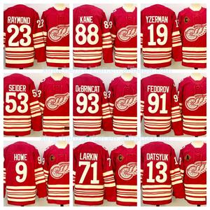 Nieuwe model ijshockey shirts groothandel 88 Patrick Kane 53 Moritz voor Seider 71 Dylan en Larkin 23 Raymond 71 Larkin 9 Howe - Product Image 1