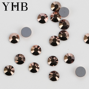 YHB 209~221 Cristales de Alta Calidad con Electroplacado, Adornos Planos Termoadhesivos para Zapatos, Bolsos, Decoración de Prendas, Parches de Lentejuelas DIY - Product Image 3
