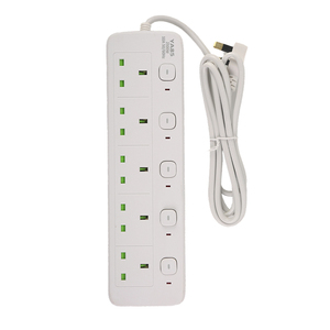 NUOVI PRODOTTI IN OFFERTA: Multipresa da Scrivania con Protezione da Sovratensione, <span class=keywords><strong>Prolunga</strong></span> con Interruttore a Muro in Ceramica, Forniture Elettriche - Product Image 3