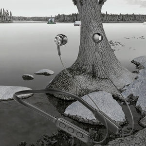 Gb04 Écouteurs <span class=keywords><strong>de</strong></span> sport sans fil <span class=keywords><strong>Son</strong></span> haute définition pour le cou et les écouteurs suspendus compatibles <span class=keywords><strong>Bluetooth</strong></span> pour l'exercice en voyage - Product Image 3