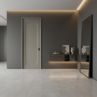 Porte intérieure préfabriquée en bois composite MDF, insonorisée et résistante aux rayures, pour hôtels, appartements et bureaux - Vente en gros OEM