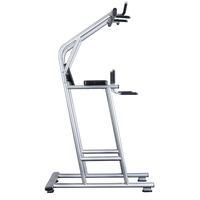 Station de musculation commerciale anti-basculement à base stable pour tractions et levées de jambes, machine d'entraînement de force corporelle