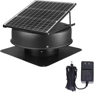 Ventilasi barang Solar ekstraktor udara dan sistem AC Panel tenaga surya Motor Dc kipas atap surya loteng kipas