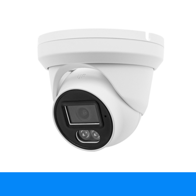 H716FADB93BA 6MP VCA AI Face Detection Human & Vehicle Detection Dual Light PoE Mini Turret IP Camera