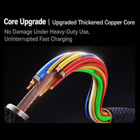 Kabel USB C ke USB C 100W, Kabel Data Pengisian Cepat PD Berbahan Nilon dengan Fitur Mati Otomatis dan Indikator LED untuk iPhone iPad
