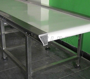 Sistema di Trasporto a Nastro Mini di Alta Qualità, Linea Automatica con Nastro in PVC Verde a Velocità Regolabile in Acciaio Inox - Product Image 3