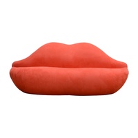 Canapé inclinable moderne européen en forme de lèvre ensemble de meubles de salon de beauté de luxe à la mode canapé de lèvre de salon de loisirs unique
