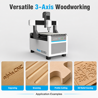 Routeur CNC Alpha Mini 6090 à bas prix pour le travail du bois, routeur CNC de bureau 6090 pour MDF et acrylique, machine CNC 6090 pour petit atelier