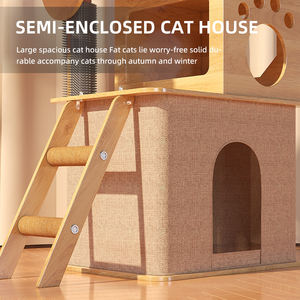 Casa de árbol para gatos de alta calidad, marco de escalada, lindos árboles grandes para gatos y rascador, madera de Sisal, torre de árbol para gatos - Product Image 4