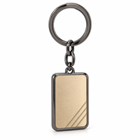 Porte-clés en métal personnalisé sur mesure, minimaliste, avec logo de marque, vente en gros, cadeau d'entreprise, fabricant en gros de porte-clés en métal