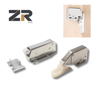 ZERUN Loquet à ressort moderne pour porte de placard, en acier, plastique et fer, à ouverture par pression, pour cuisine, maison et bureau
